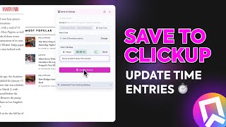 Automate Time Tracking In Clickup With This Chrome Extension Save To Clickup