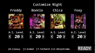 Five Nights At Freddy's: 20/20/20/20 Mode Complete