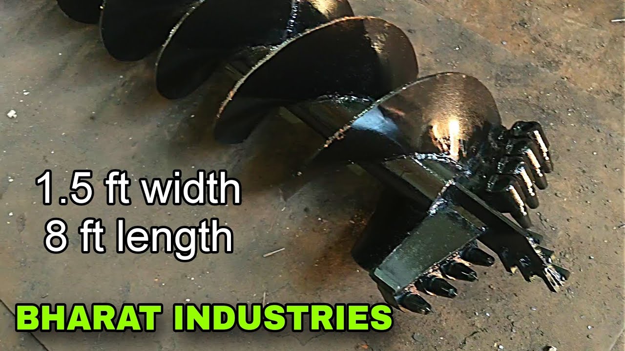 Post Hole Digger Auger | Post Hole Digger Machine for Tractor - YouTube