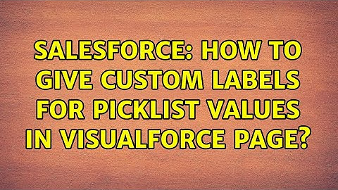 Salesforce: How to give custom labels for picklist values in visualforce page?