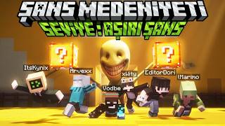 Minecraft Ama Şans Medeni̇yeti̇nde Mahsur Kaldım...