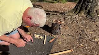 Water Oak Bow Drill Friction Fire