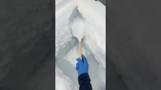 scraping and eating freezer crunchy frost #asmrsound #frezzerfrost #asmr #eatingvideos #ice