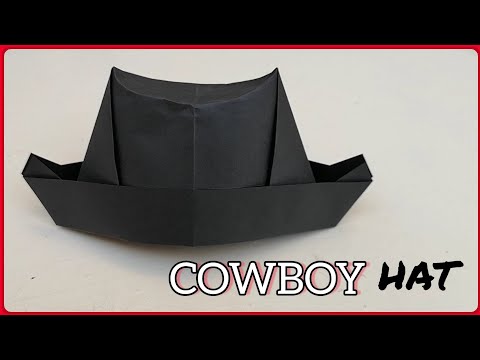 Easy Origami Cowboy Hat | DIY Paper Cowboy Hat | Paper Cowboy Hat craft
