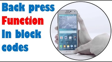 How to use Back Press Function Many times #MitAppInventor#Kodular#AppyBuilder#AndroidBuilder#Niotron