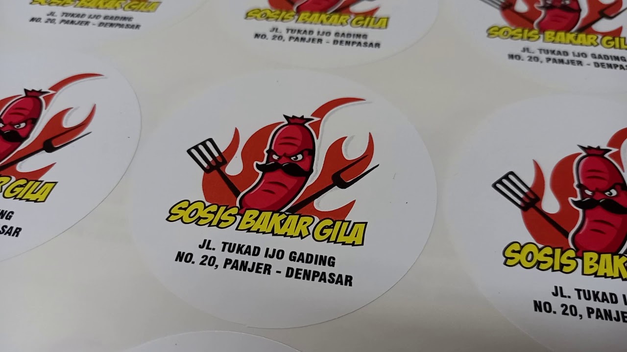 Hasil Print n Cutting Sticker di Ayo Printing Denpasar Bali, Murah, Bagus, Praktis tinggal klupas
