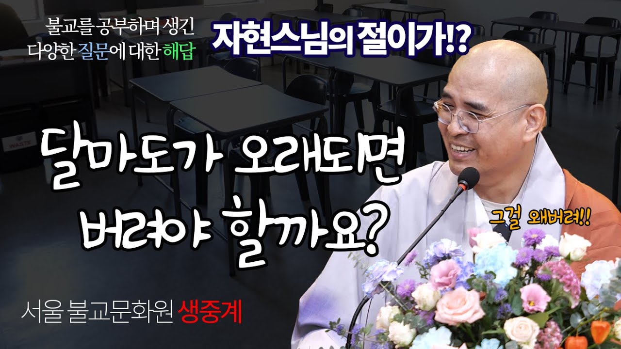 불교의 기물들과 그림에 대한 질문에 답을 드립니다. 자현스님의 절이가!? (10월 14일 서울 불교문화원 생중계)