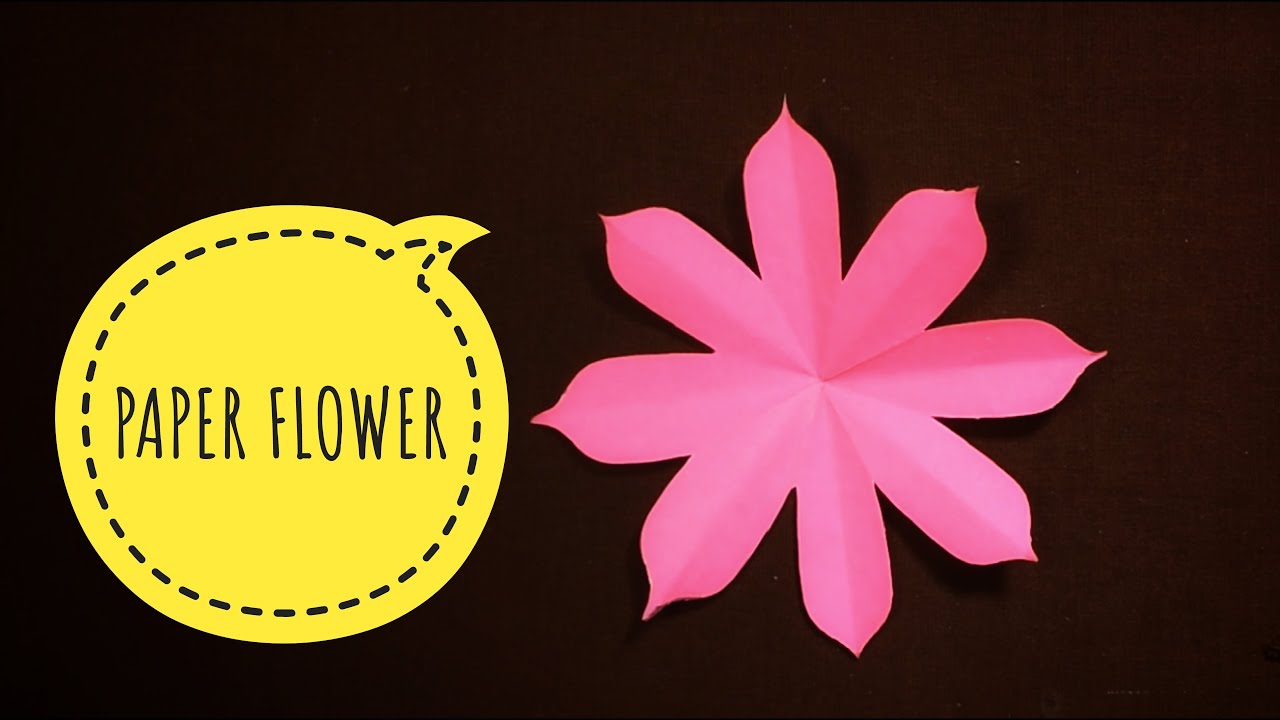 Paper flower kagaj ke phool paper cutting how to make paper