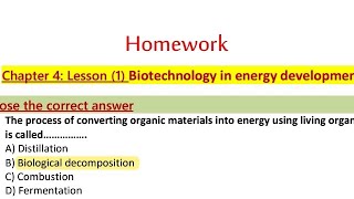 Integrated Sciences Week 12 twelve term2 homework answers ch.4 Biotechnology علوم متكاملة لغات واجب