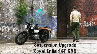 YSS Suspension Upgrade on Royal Enfield Continental 650.       #royalenfield #caferacer