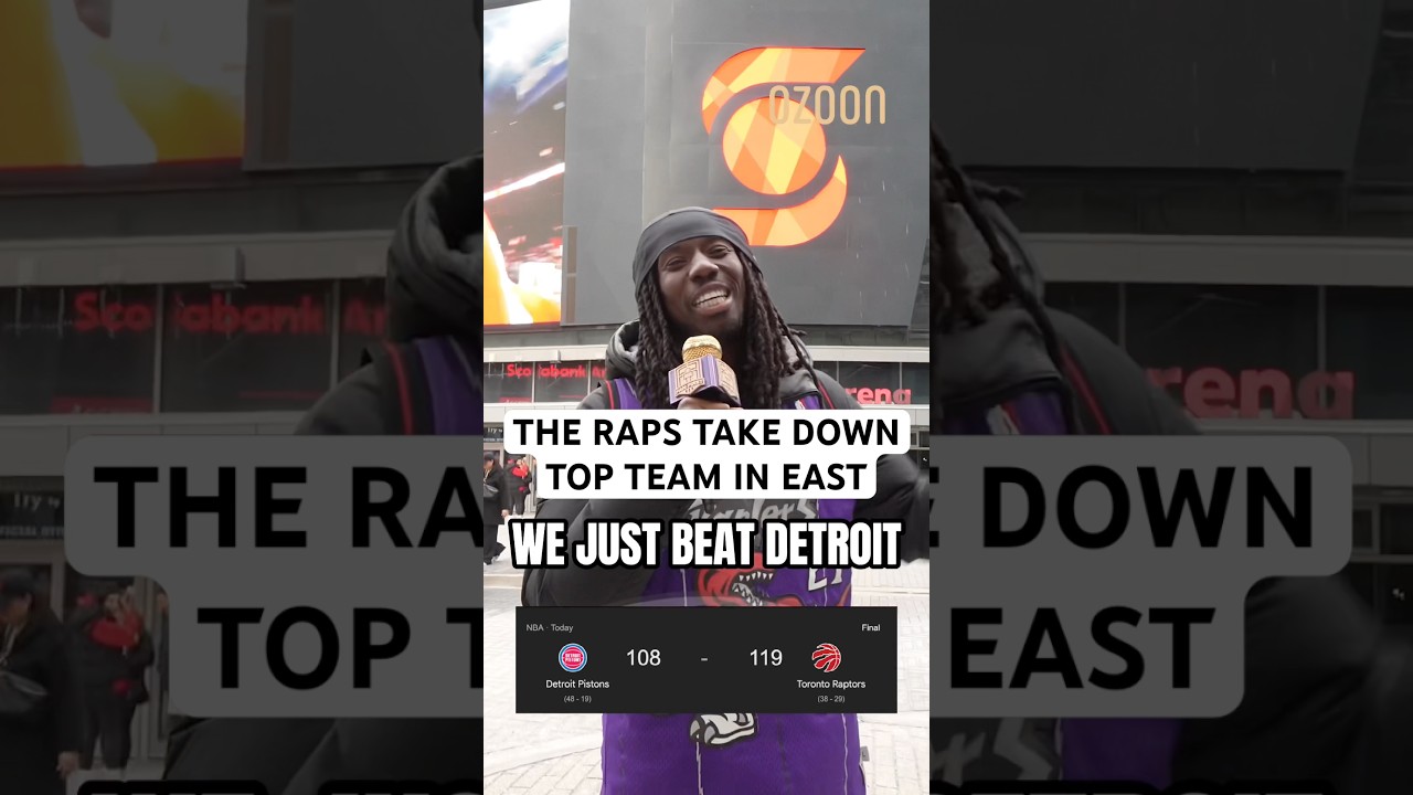 THE RAPTORS BEAT THE TOP SEEDED PISTONS! #raptors #wethenorth #pistons #toronto #detroit #nba