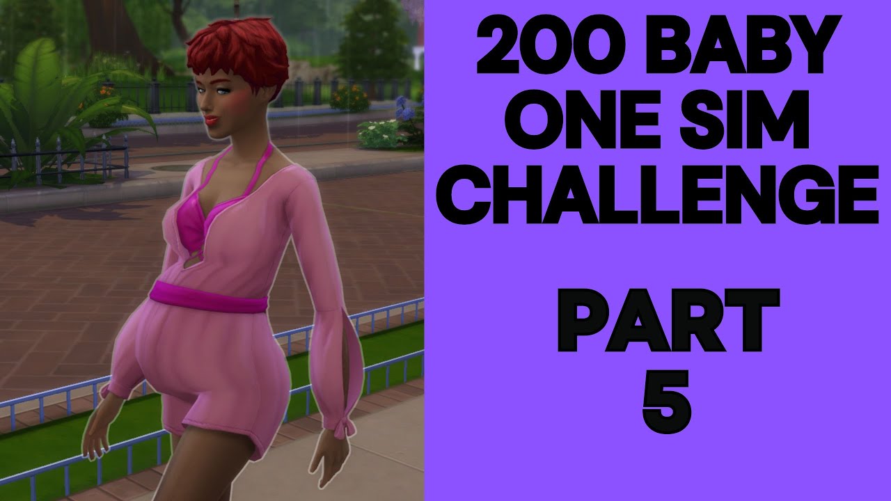Sim Ranawayyy A Burger broke in and ran away || 200 baby one sim challenge || The ...