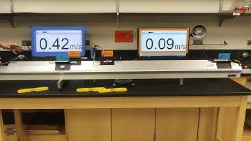 air track collision - elastic
