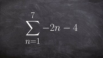 Learn to use summation notation for an arithmetic series to find the sum