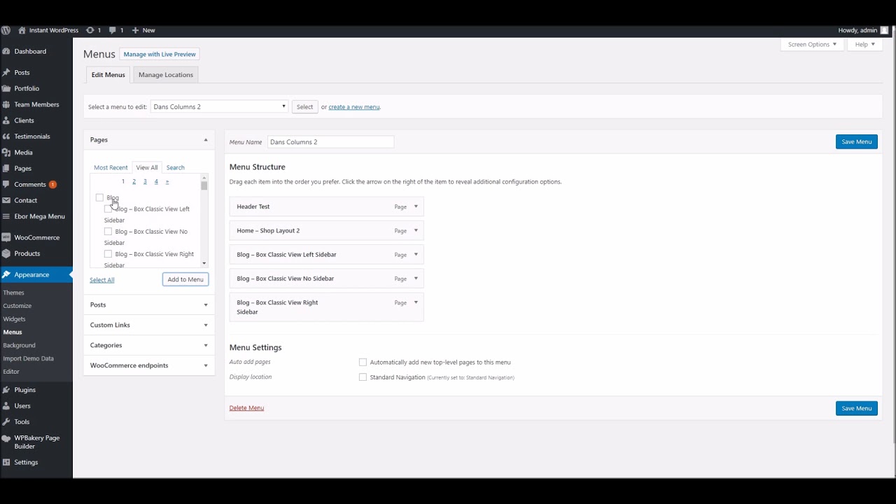 Creatink WordPress Theme - Ebor Mega Menu Overview - YouTube
