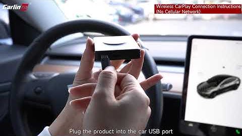 CarlinKit T2C | Tesla wireless CarPlay Connection Tutorial (Bluetooth version）