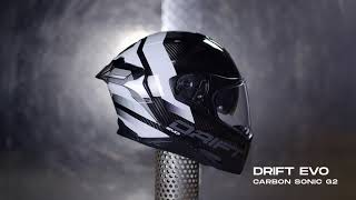 CABERG DRIFT EVO Carbon Sonic G2 - HELMET VIEW 360° (new 2022) - YouTube