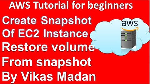how to create snapshot in aws ec2 | restore an ec2 instance from snapshot