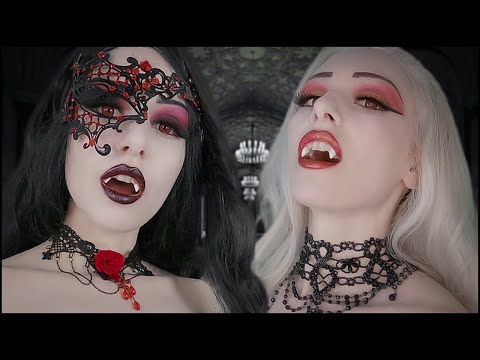 ASMR Roleplay | VAMPIRE SISTERS TURN YOU | feeding (RP)