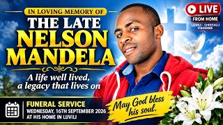 NELSON MANDELA BURIAL TODAY AT HIS HOME LUVAMBO VIRHEMBE SHINYALU