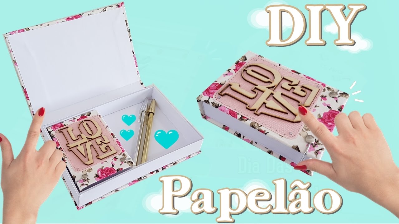 DIY USANDO PAPELÃO| Ideia de Presente | Dia das Mães| Viviane Magalhães
