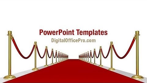 Hollywood Red Carpet PowerPoint Template Backgrounds - DigitalOfficePro #03221W