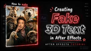Learn How to Create Fake 3D Text in After Effects in Three Minutes