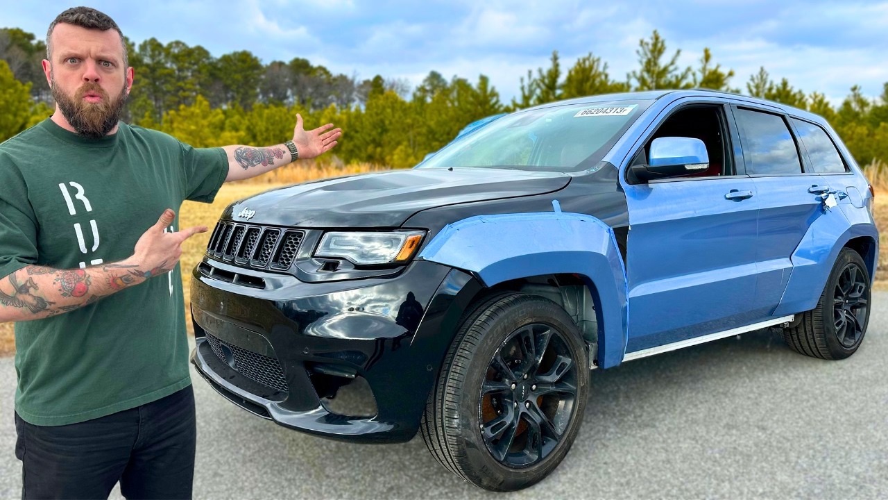 Rebuilding A Totaled Trackhawk From The Auction!