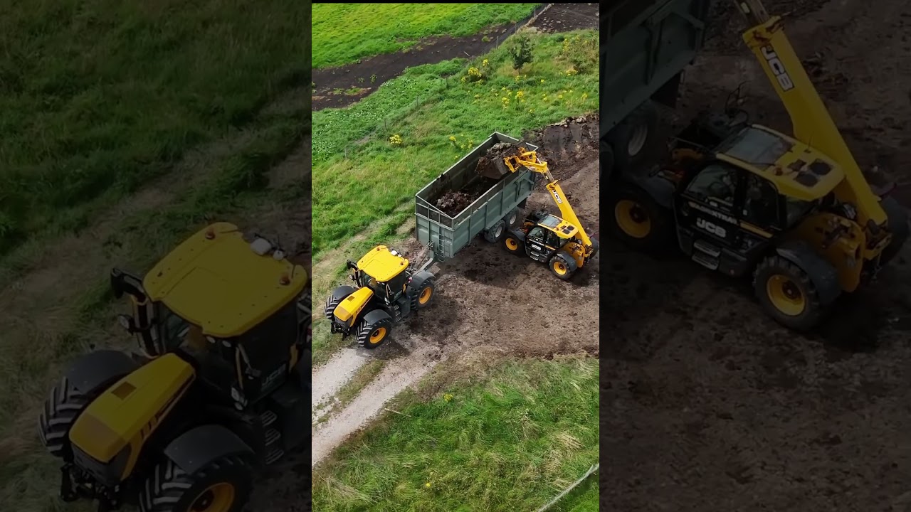 The #JCB #Fastrac muck carting