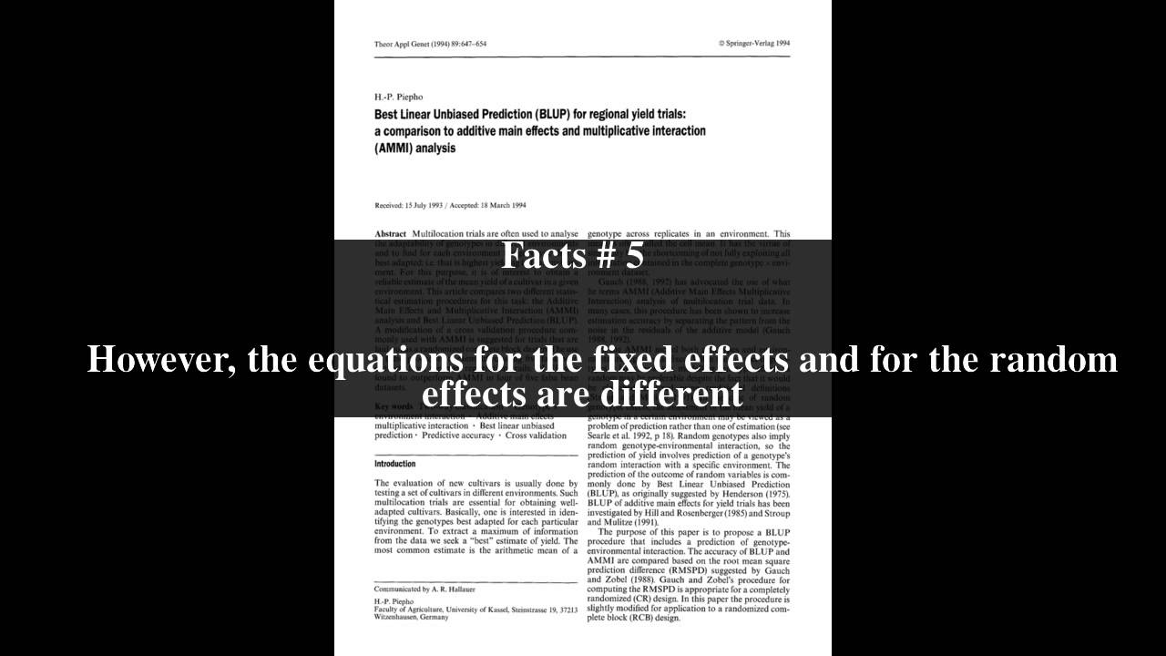 Best linear unbiased prediction Top # 8 Facts