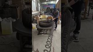 Big &amp; Long Spring Collecting Machine in Action | Amazing Engineering #shorts