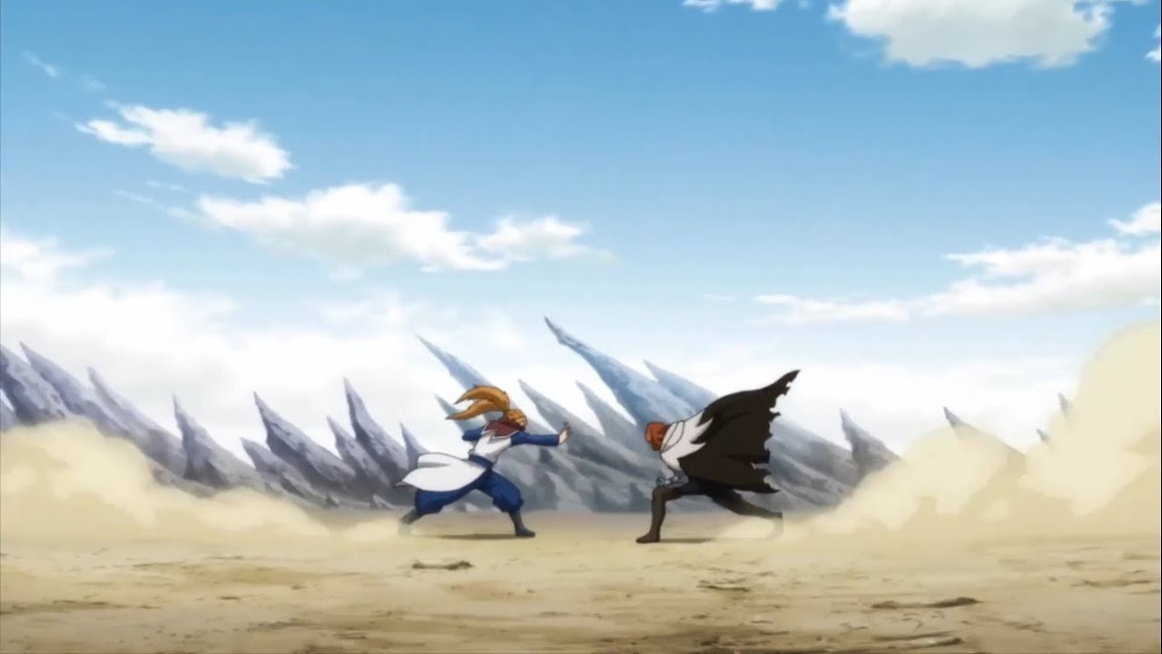 Fairy Tail Gildarts V.S Eight Dragon God Serena (Historia) . - YouTube