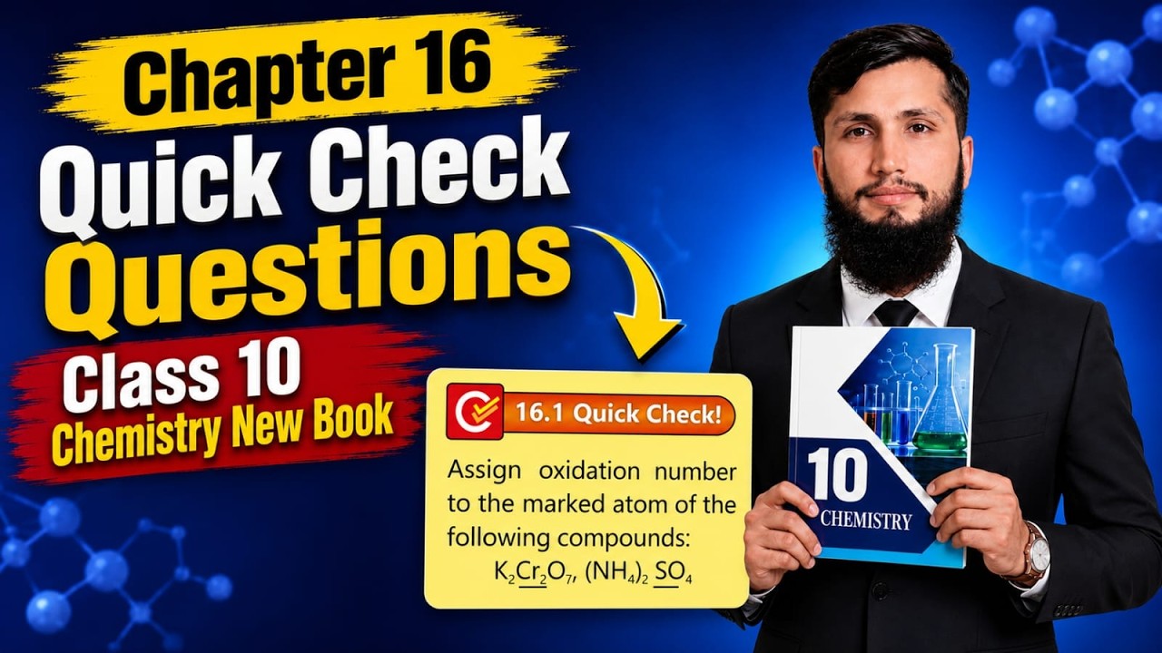 Quock Check Questions Quick Check Questions Chapter 16/Class 10 Chemistry New Book/Chapter 16 ...