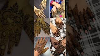 6 type ki finger mehndi designs 💞 #shorts #mehndidesign #fingermehndidesign @SaniyakhanSanu-e3x