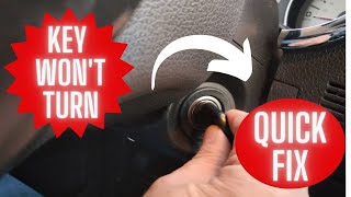 Ignition Key Won't Turn | Quick Fix