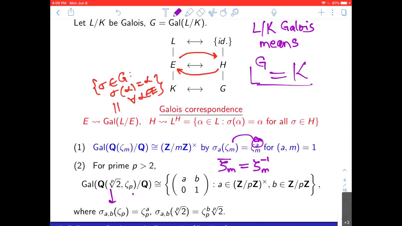 Infinite Galois theory (Keith Conrad) - Lecture 1-4