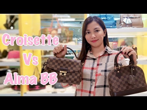 Comparison between Louis Vuitton Alma BB & Croisette Bag ❤️ Bag