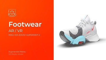 Nike 3D Model AR Experience: 360 Spin & 3D Rendering Virtual Try-On