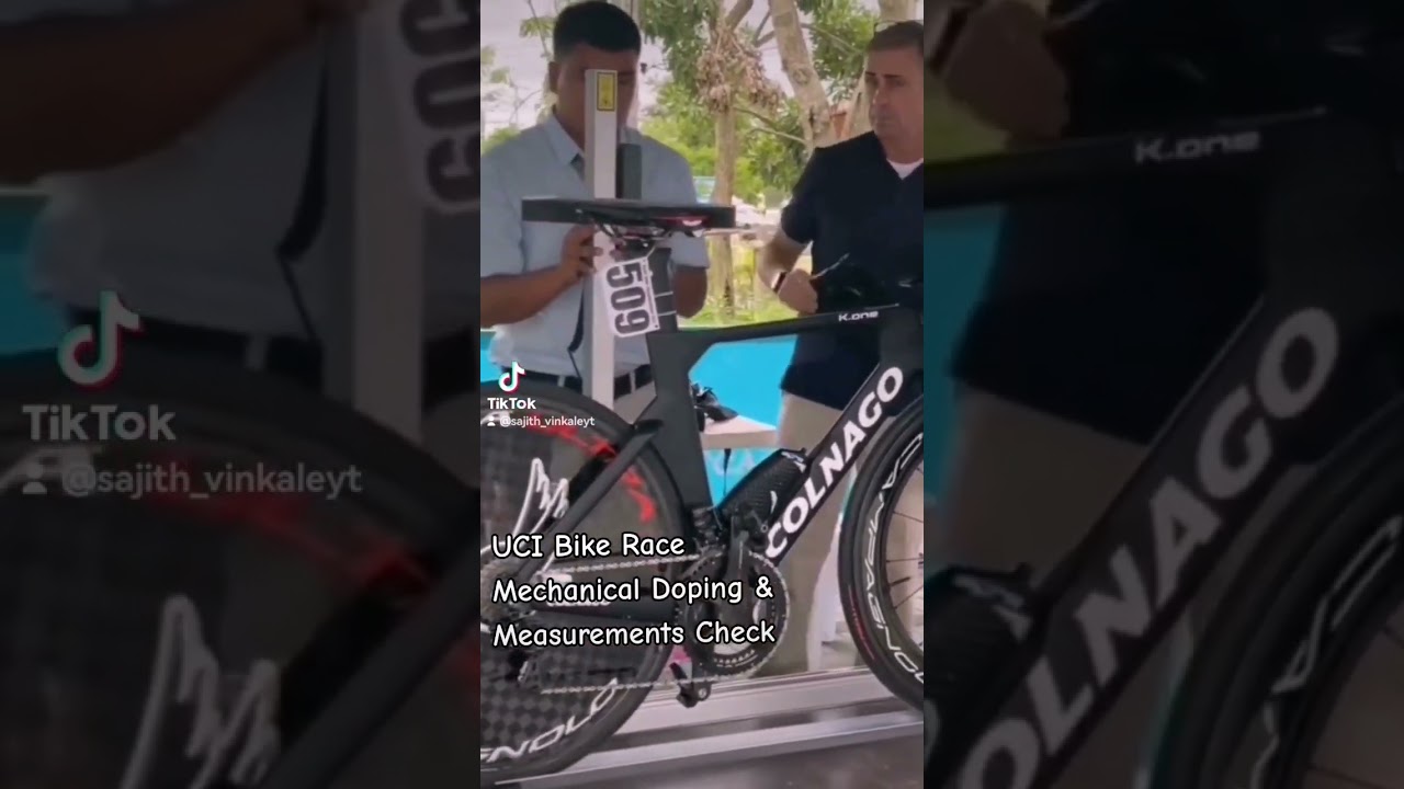 UCI Bike Race  Mechanical Doping & Measurement Check
