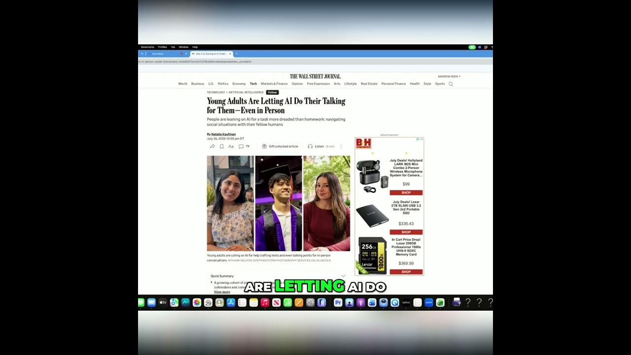 Why Gen Z is Using AI to Talk in Person #shorts