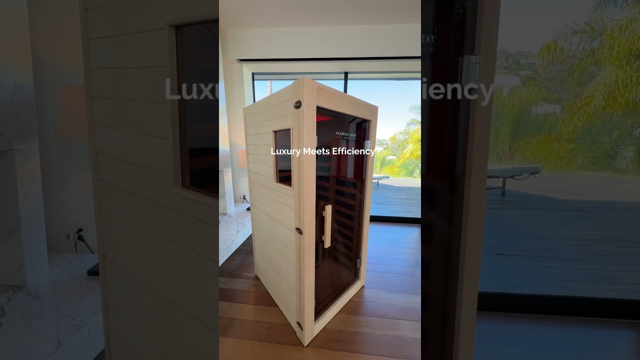Luxury meets efficiency in this space-saving sauna masterpiece. 