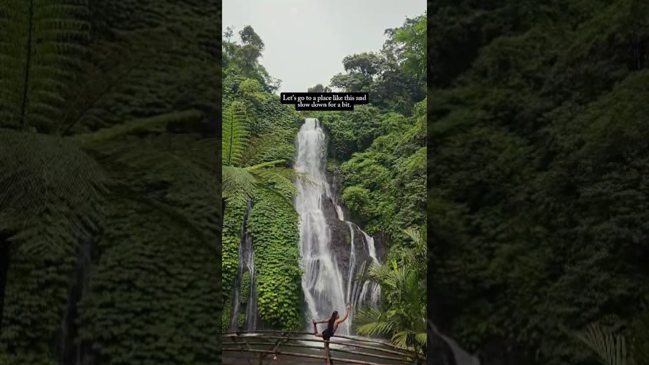 Sometimes the soul just needs water and silence. Come breathe with us. Online yoga from Bali.