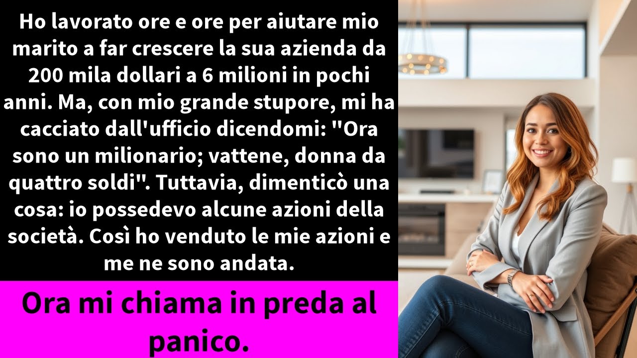 Ho lavorato ore e ore per aiutare mio marito a far crescere la sua azienda da 200 mila dollari