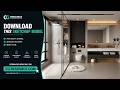 Modern Bathroom SketchUp Model | Ready to Render Interior