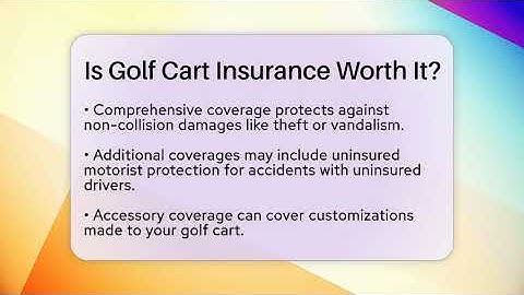 Is Golf Cart Insurance Worth It? - Auto Coverage Explained