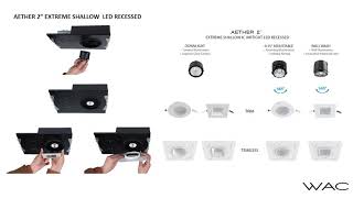 WAC RECESSED LIGHTING Overview 2020