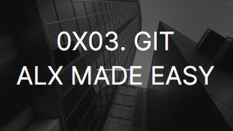 0x03. Git