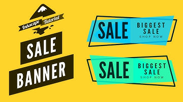 Inkscape Tutorial For Beginners: Create A Sale Banner (2020)