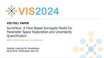 SurroFlow: A Flow-Based Surrogate Model for Parameter Space Exploration and Uncertainty Quantificat