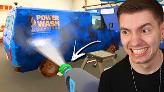 O NOVO SIMULADOR de LIMPEZA!!! (LAVEI um CARRO) - Power Wash Gameplay screenshot 1